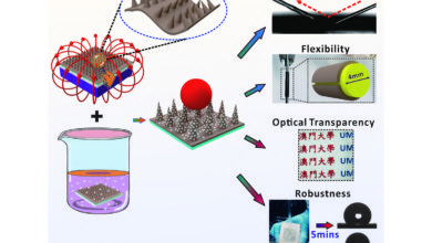 UM develops flexible, translucent, and durable superhydrophobic film - AppliedHE