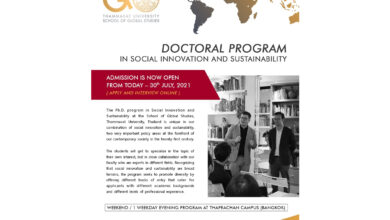 The School of Global Studies, Thammasat University, launches Thailand’s first Doctoral Programme in Social Innovation and Sustainability - AppliedHE