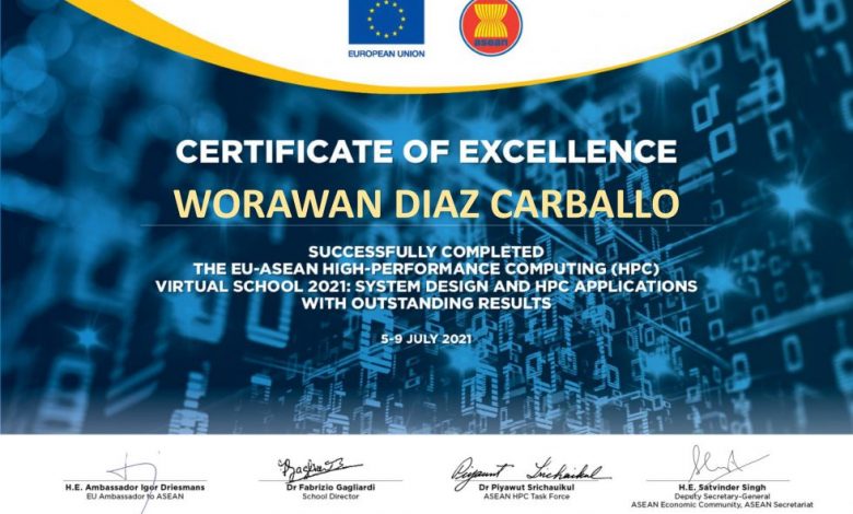 Congratulations to Assoc. Prof. Dr. Worawan Diaz Carballo from Faculty of Science and Technology, Thammasat University, Lampang Campus receiving the “Certificate of Excellence” award as one of the top 10 Scorers in the international workshops - AppliedHE