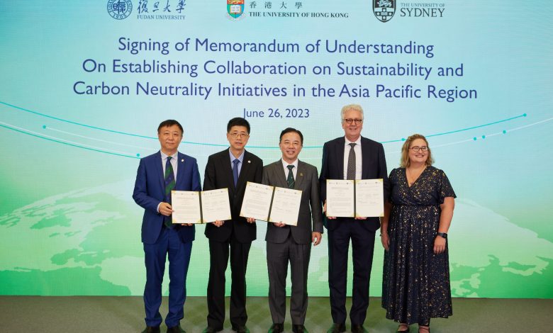 The University of Hong Kong, Fudan University, and The University of Sydney Join Forces to Strengthen Sustainability Research and Education - AppliedHE