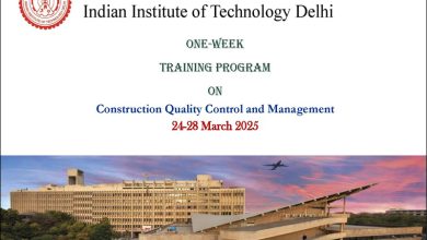 One-Week Training Program on Construction Quality Control and Management at IIT Delhi - AppliedHE