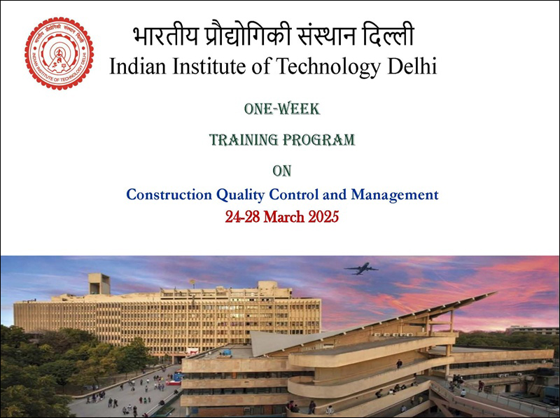 One-Week Training Program on Construction Quality Control and ...