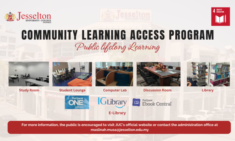 Jesselton University College Introduces "Community Learning Access Program" for Free Public Use of Educational Resources - AppliedHE