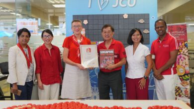 James Cook University Singapore Celebrates SG60 with Record-Breaking Ang Ku Kueh Mosaic - AppliedHE