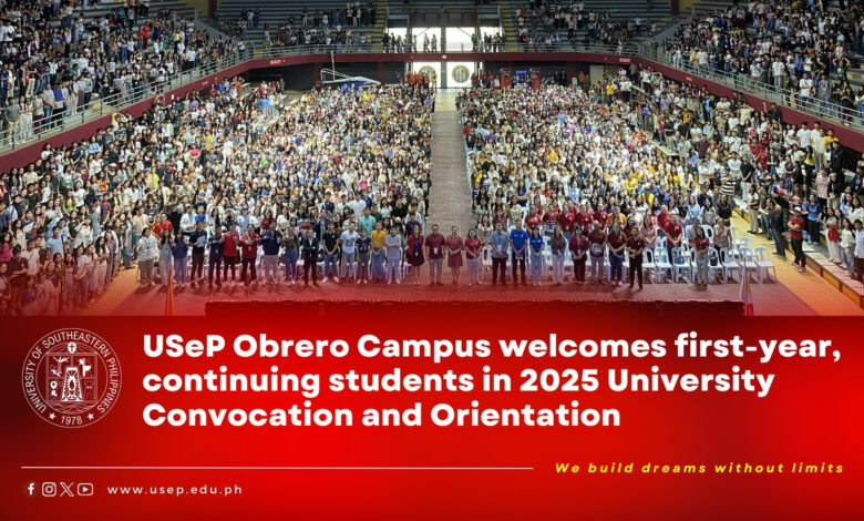 USeP Obrero Campus: First-Year and Continuing Students Welcome at 2025 University Convocation and Orientation - AppliedHE USeP Obrero Campus: First-Year and Continuing Students Welcome at 2025 University Convocation and Orientation - AppliedHE