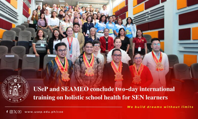 USeP and SEAMEO Host International Training on Holistic School Health for SEN Learners - AppliedHE USeP and SEAMEO Host International Training on Holistic School Health for SEN Learners - AppliedHE