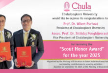 Chulalongkorn University Leaders Honored with 2025 Scout Honor Award from Ministry of Education - AppliedHE
