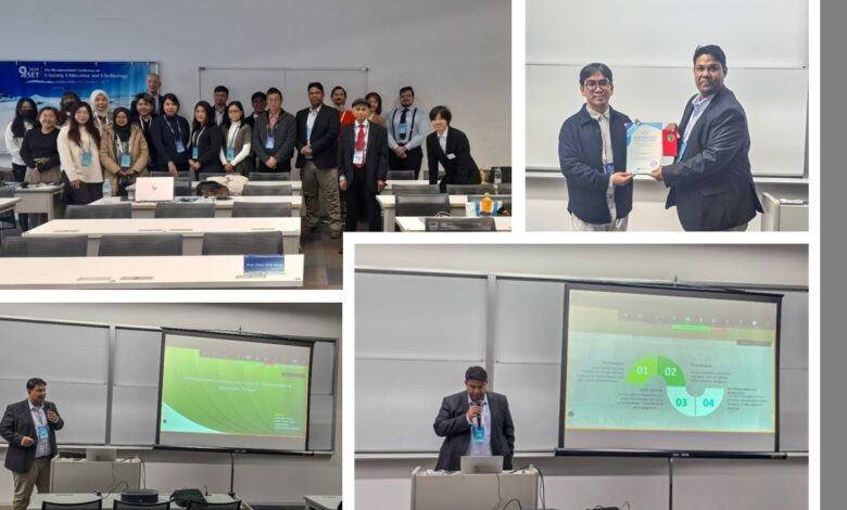 Best Presenter Award for FOM Lecturer at ESET 2025 in Japan - Multimedia University - AppliedHE