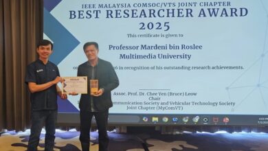 Best Researcher Award for MMU Professor Dr. Mardeni Roslee from IEEE - AppliedHE Best Researcher Award for MMU Professor Dr. Mardeni Roslee from IEEE - AppliedHE