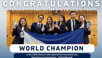 Ateneo Law School Clinches First Title at the Stetson International Environmental Moot Court Championship - AppliedHE