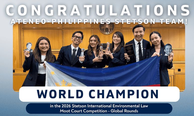 Ateneo Law School Clinches First Title at the Stetson International Environmental Moot Court Championship - AppliedHE