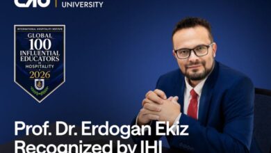 CAU Professor Recognised Among Global 100 Influential Hospitality Educators 2026 - AppliedHE CAU Professor Recognised Among Global 100 Influential Hospitality Educators 2026 - AppliedHE