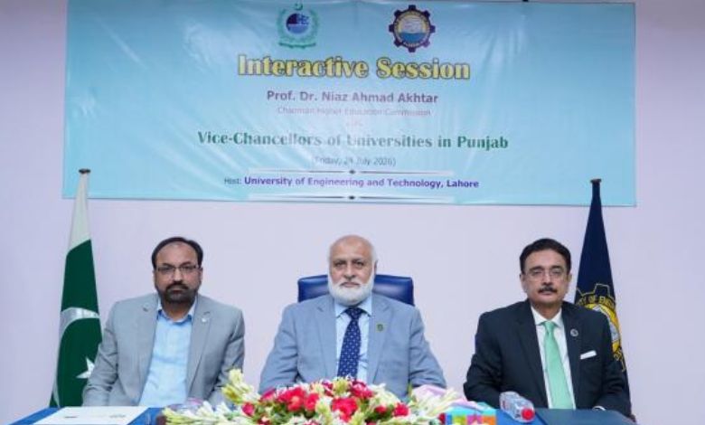 HEC Chairman Prof. Dr. Niaz Ahmad Akhtar Leads Session Hosted by UET Vice Chancellor Prof. Dr. Shahid Munir - AppliedHE