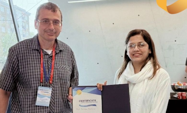 NUST Professor Receives Best Oral Presentation Award at ICAME 2026 - AppliedHE